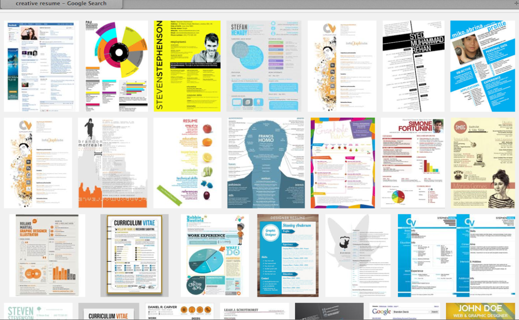 Resume screenshot via Google